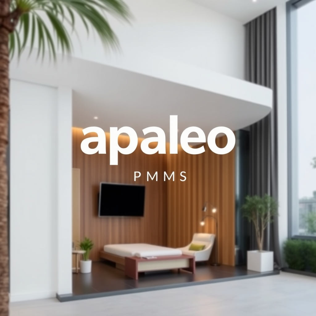 Apaleo PMS - Modern hotel property management system logo with clean typography